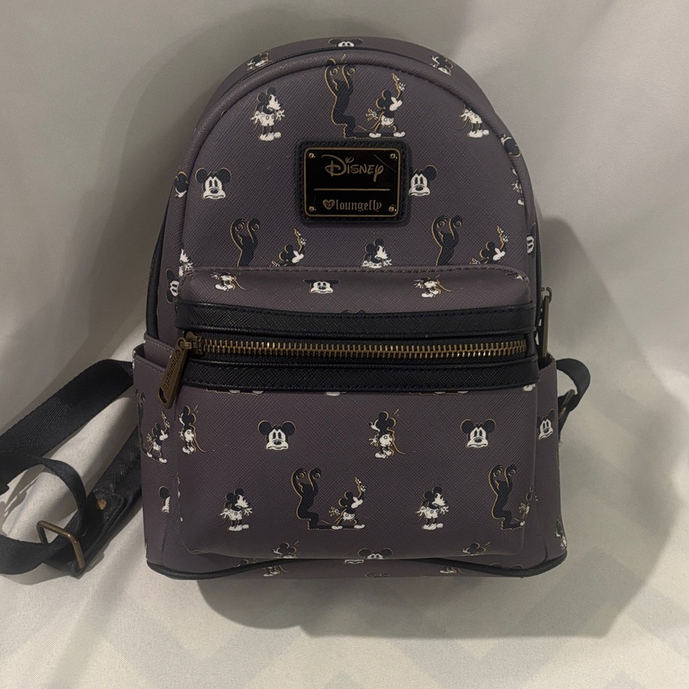 Loungefly Disney Mickey Mouse Gray Backpack